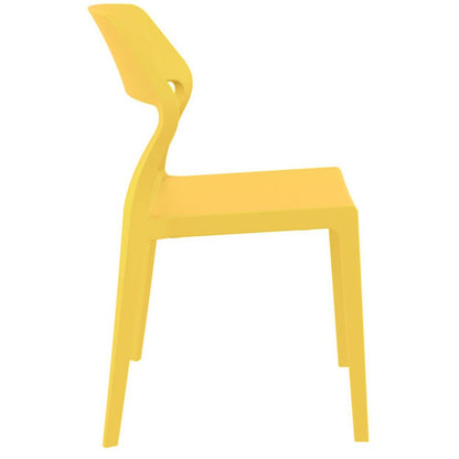Snow Dining Chair Yellow, Set of 2