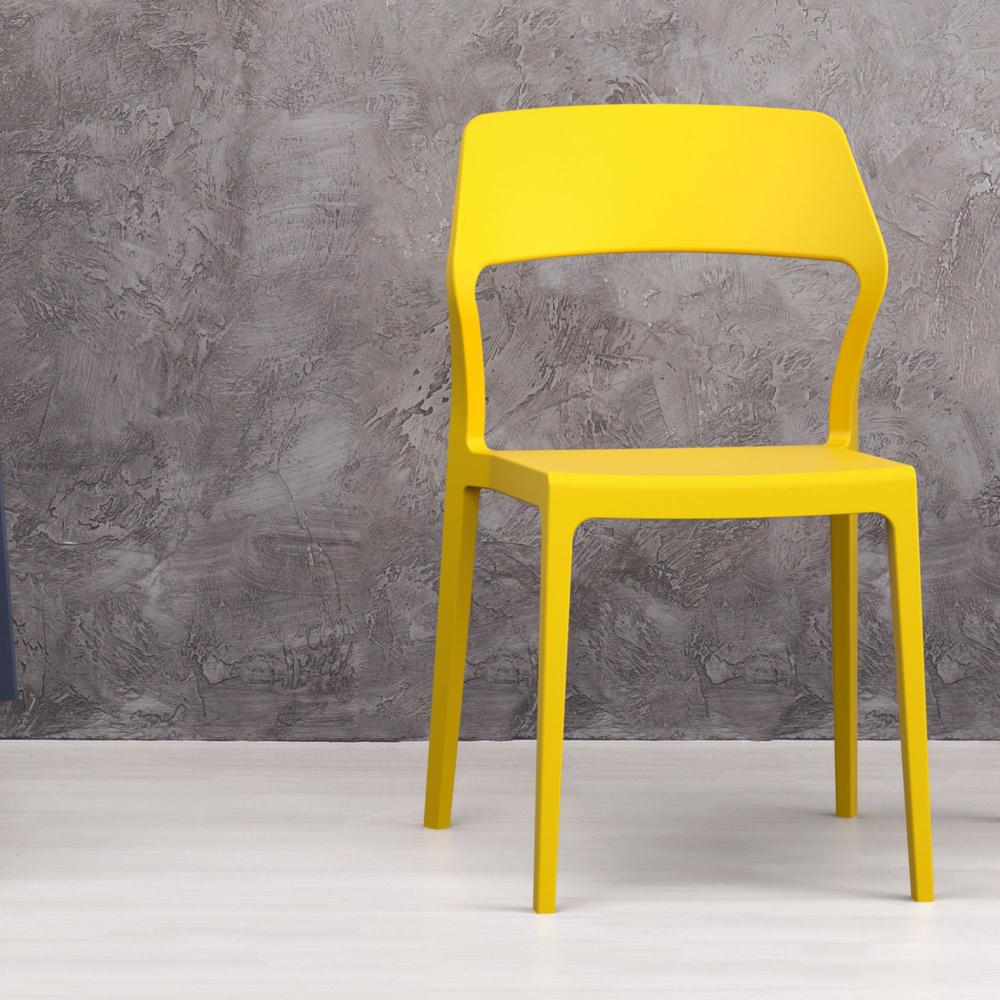 Snow Dining Chair Yellow, Set of 2