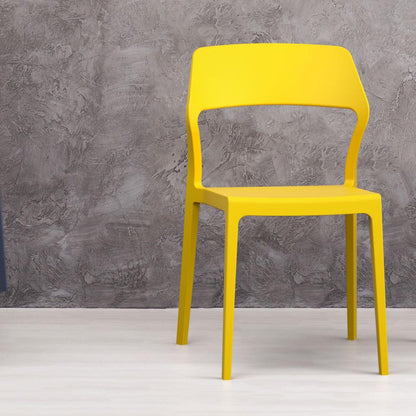 Snow Dining Chair Yellow, Set of 2