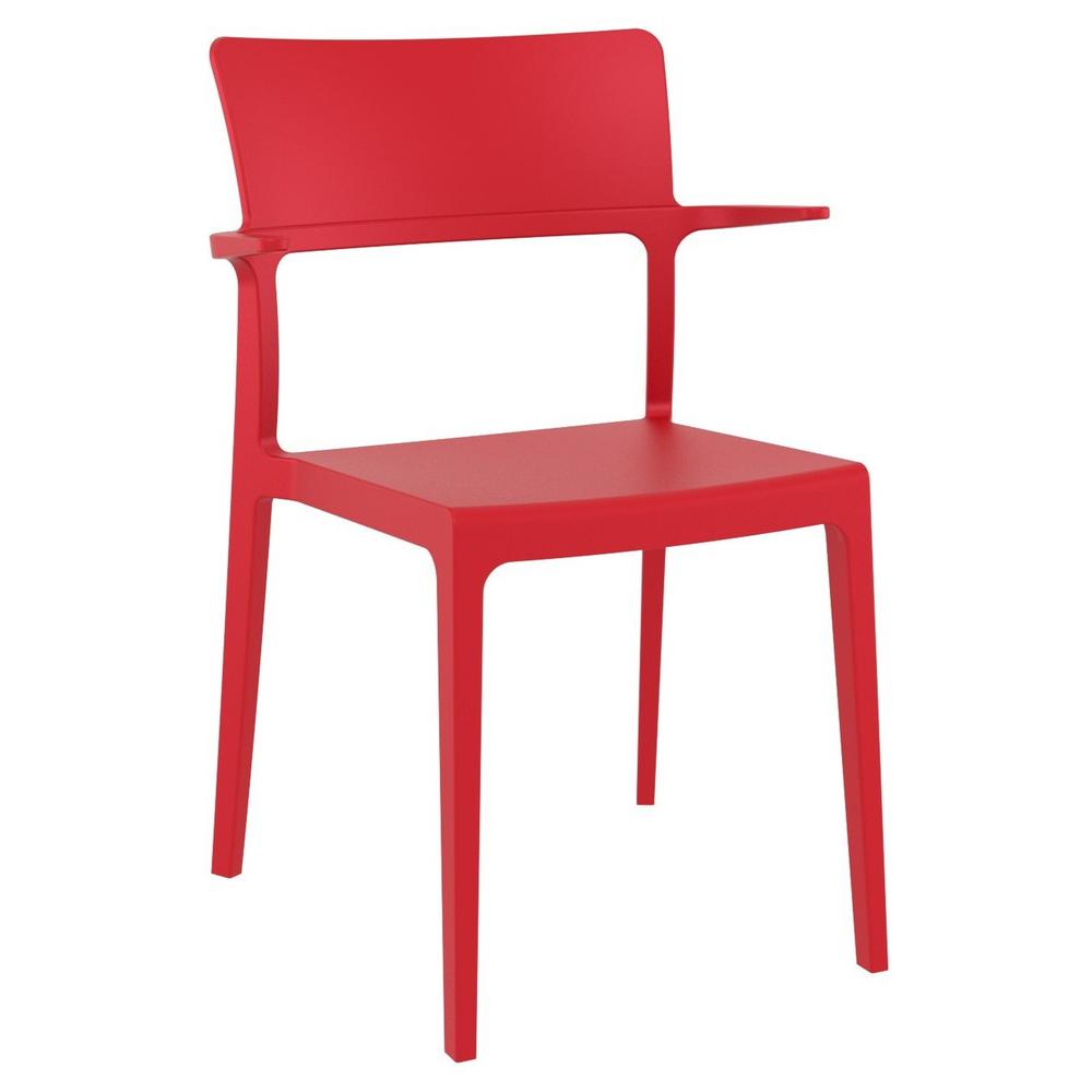 Plus Arm Chair Red, Set of 2