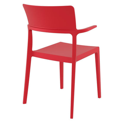 Plus Arm Chair Red, Set of 2