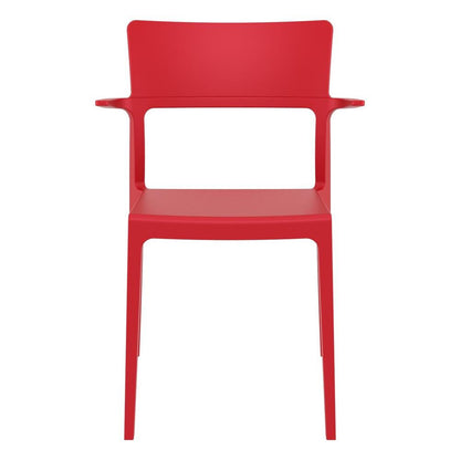 Plus Arm Chair Red, Set of 2