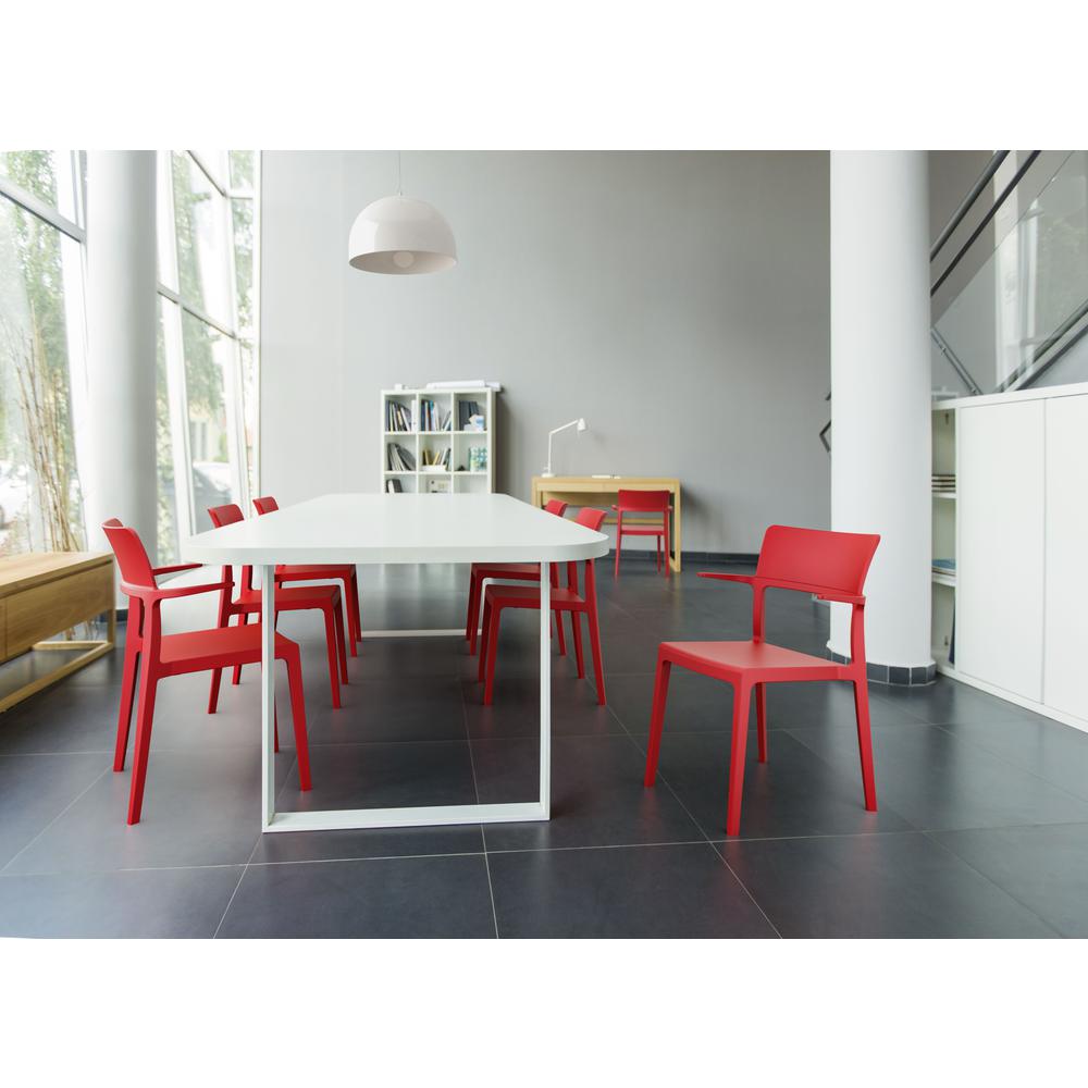 Plus Arm Chair Red, Set of 2