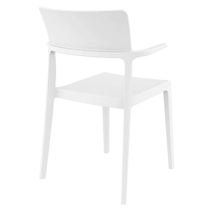 Plus Arm Chair White, Set of 2
