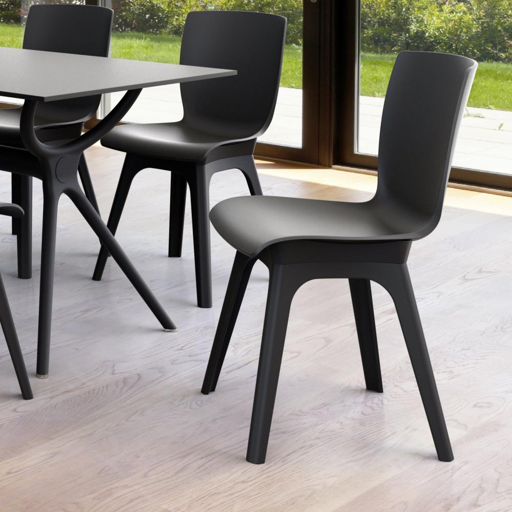 Mio PP Modern Chair Black, Set of 2