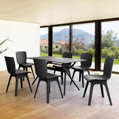 Mio PP Modern Chair Black, Set of 2