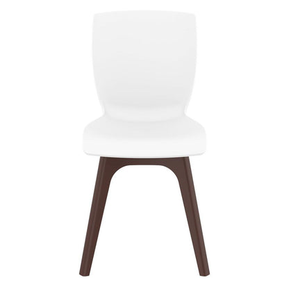 Mio PP Modern Chair Brown White, Set of 2