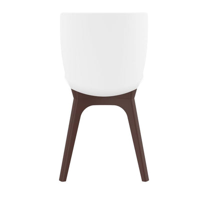 Mio PP Modern Chair Brown White, Set of 2