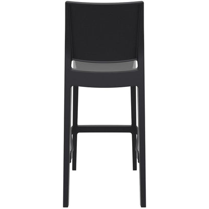 Maya Resin Bar Stool Black, Set of 2