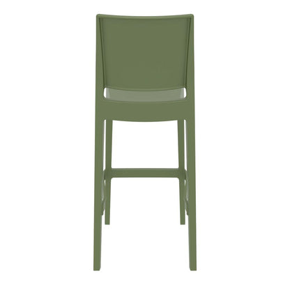 Maya Resin Bar Stool Olive Green, Set of 2
