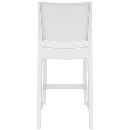 Maya Resin Bar Stool White, Set of 2