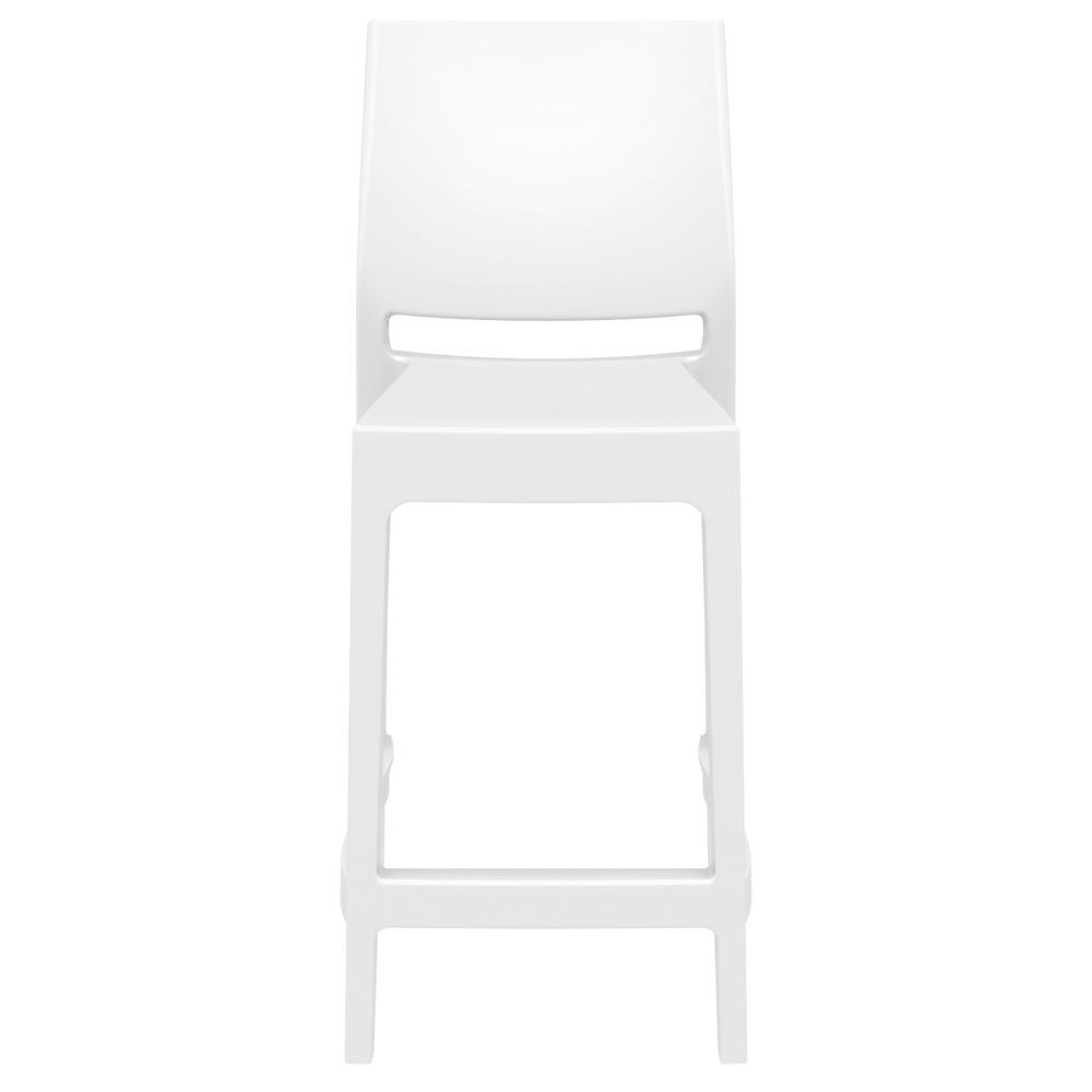 Maya Resin Bar Stool White, Set of 2