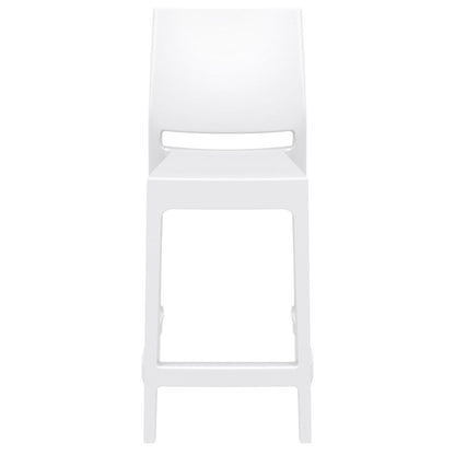 Maya Resin Bar Stool White, Set of 2