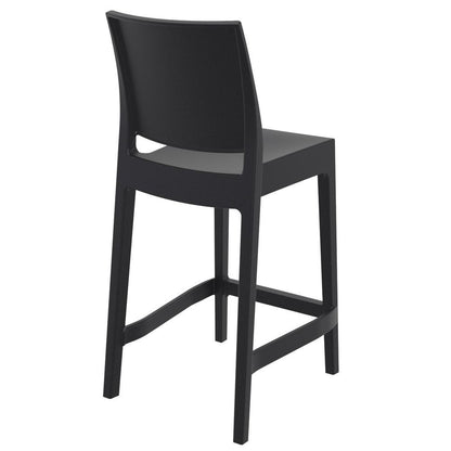 Maya Resin Counter Stool Black, Set of 2