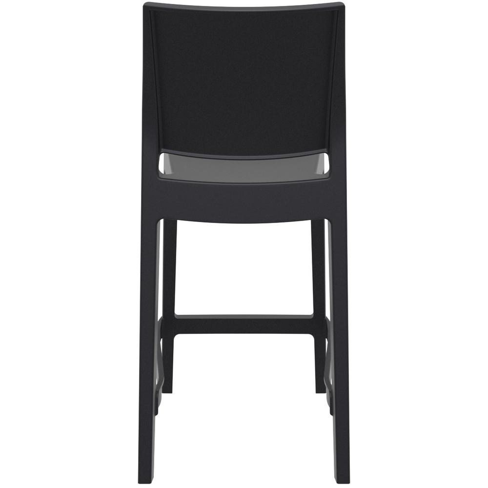 Maya Resin Counter Stool Black, Set of 2
