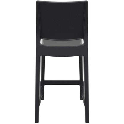 Maya Resin Counter Stool Black, Set of 2
