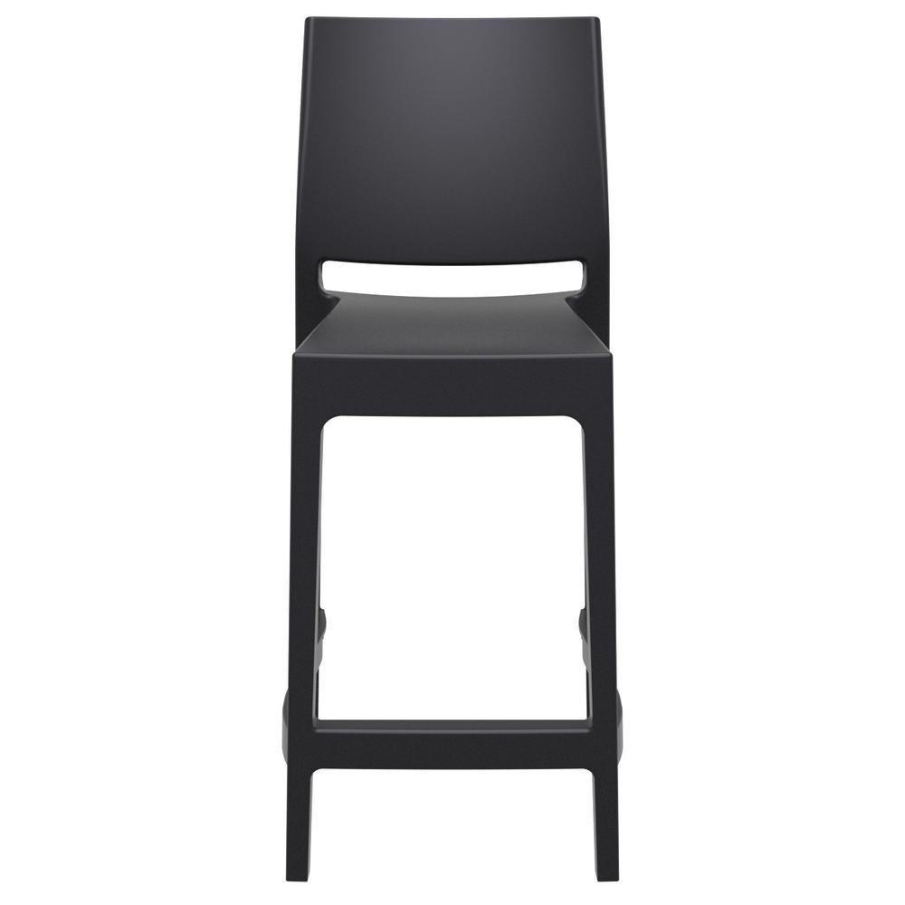 Maya Resin Counter Stool Black, Set of 2
