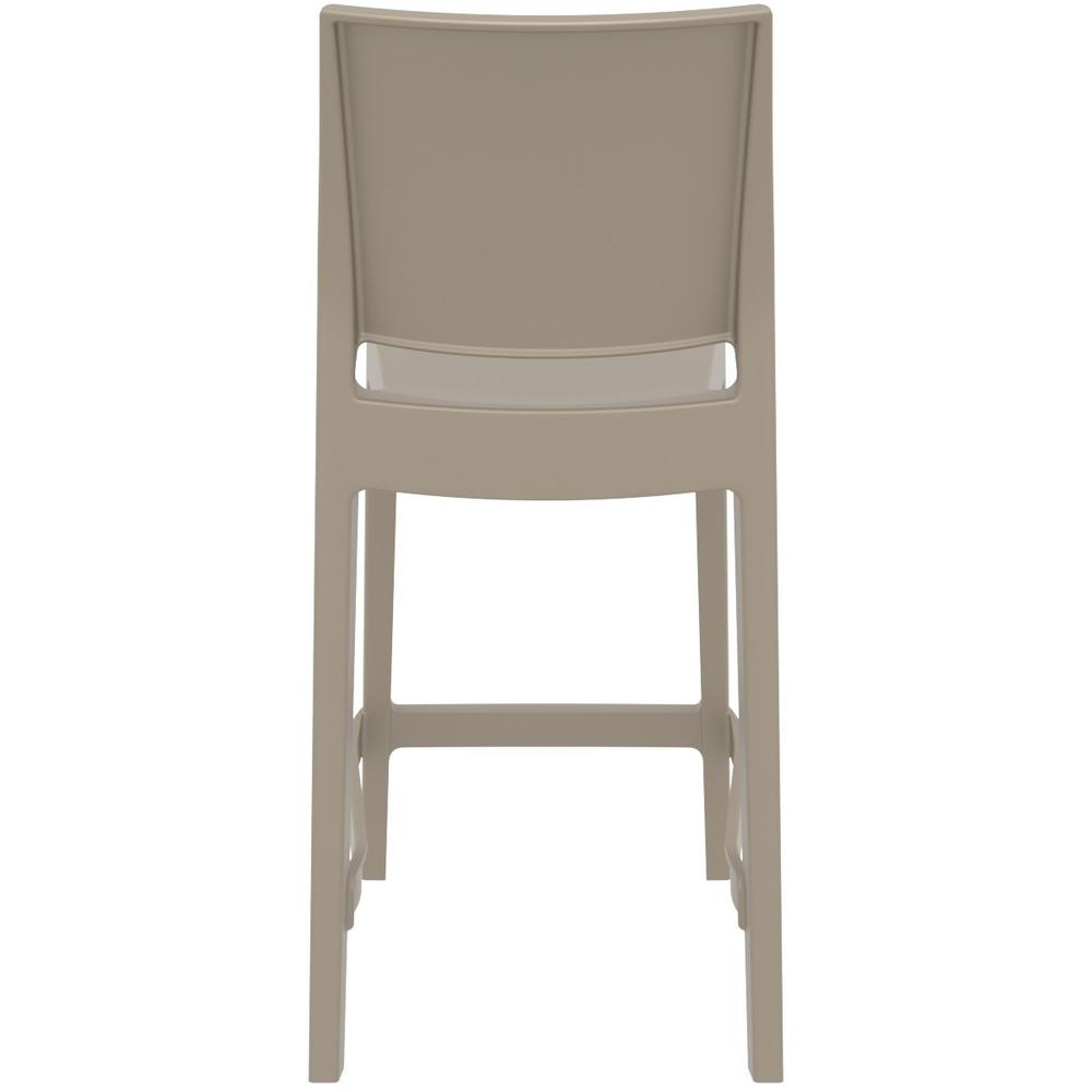 Maya Resin Counter Stool Taupe, Set of 2