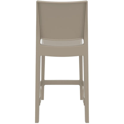 Maya Resin Counter Stool Taupe, Set of 2