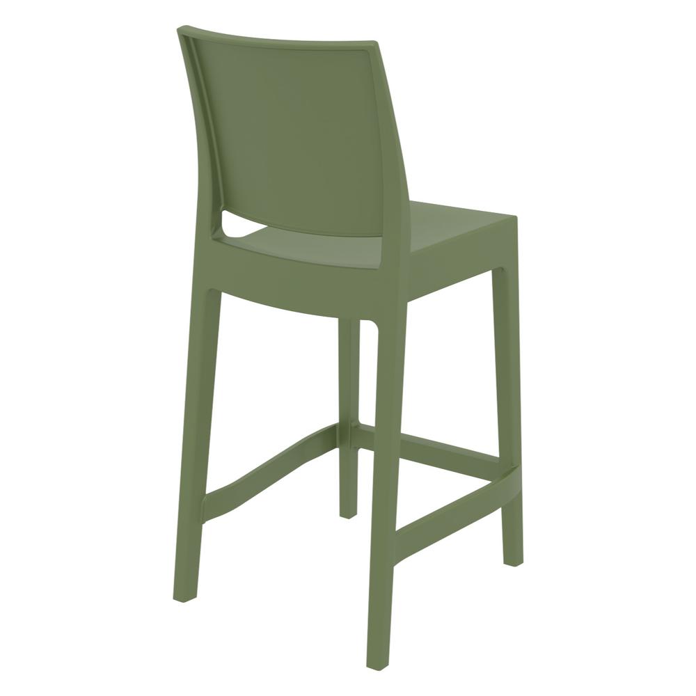 Maya Resin Counter Stool Olive Green, Set of 2