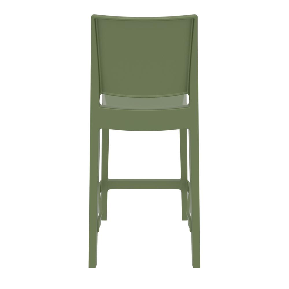 Maya Resin Counter Stool Olive Green, Set of 2