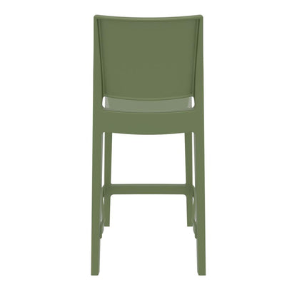 Maya Resin Counter Stool Olive Green, Set of 2