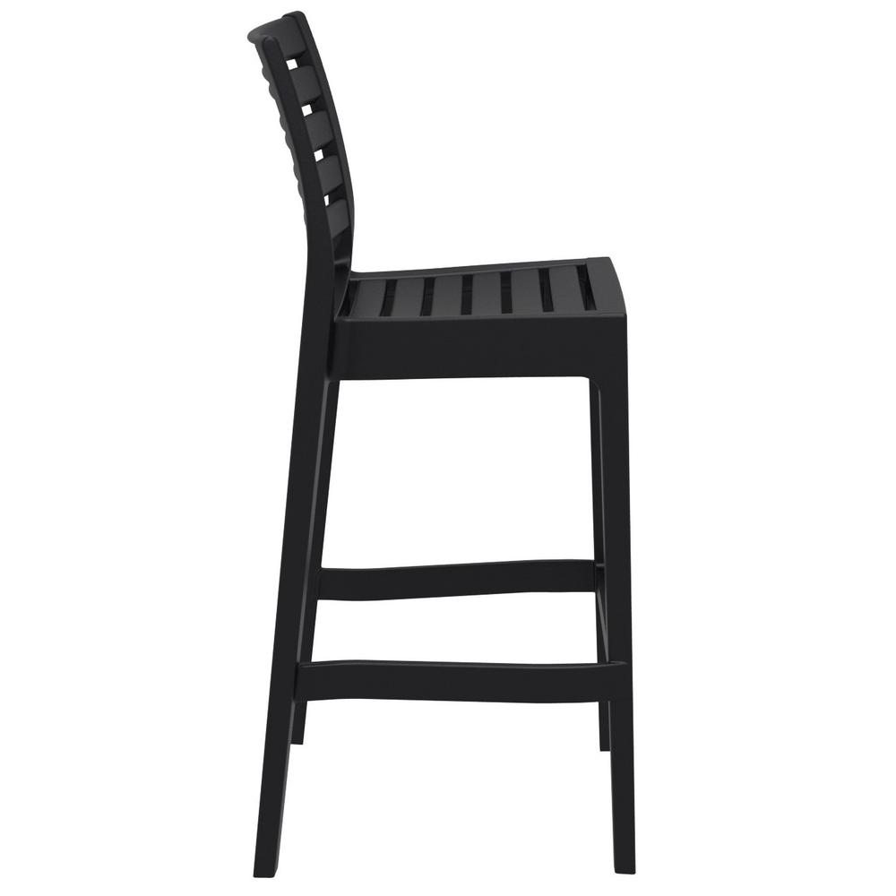 Ares Resin Bar Stool Black