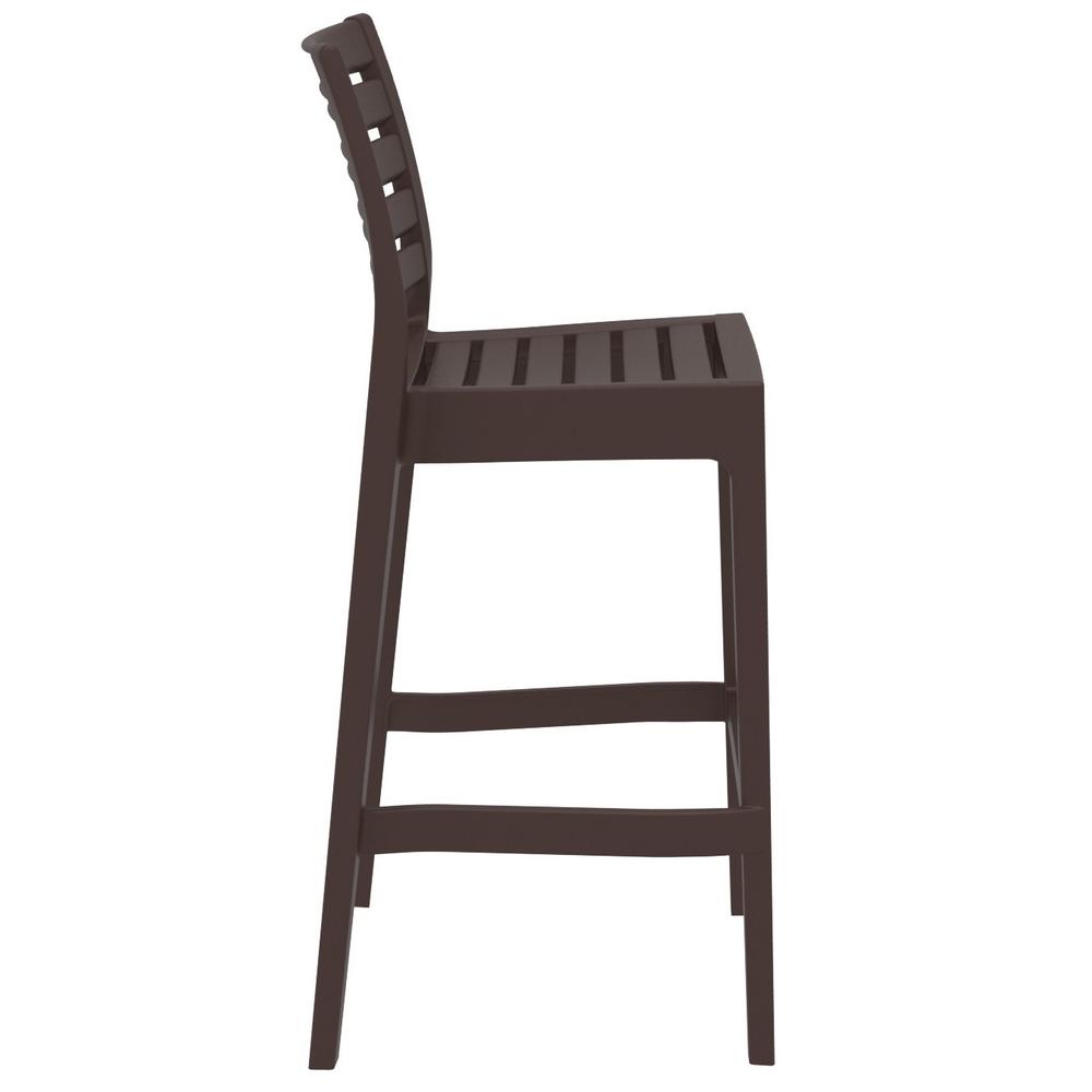 Ares Resin Bar Stool Brown