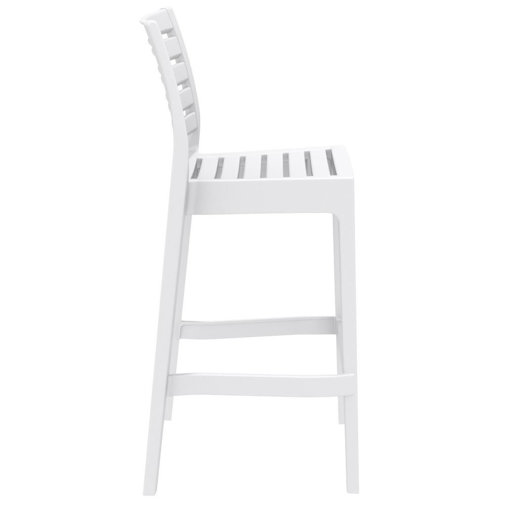 Ares Resin Bar Stool White, Set of 2
