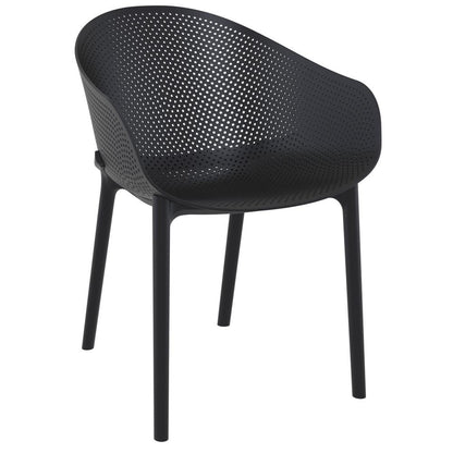 Sky Outdoor Bistro Set 3 Piece Black