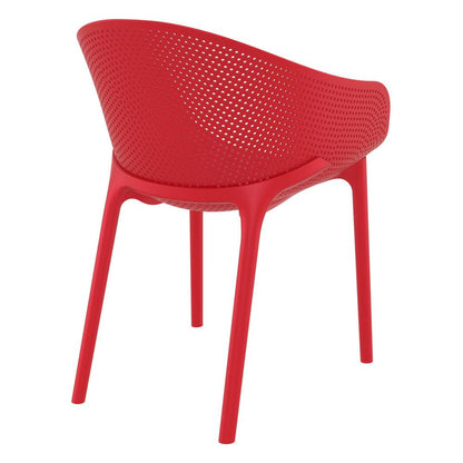 Sky Outdoor Dining Chair Red, set of 2