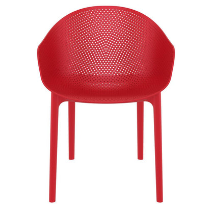 Sky Outdoor Dining Chair Red, set of 2
