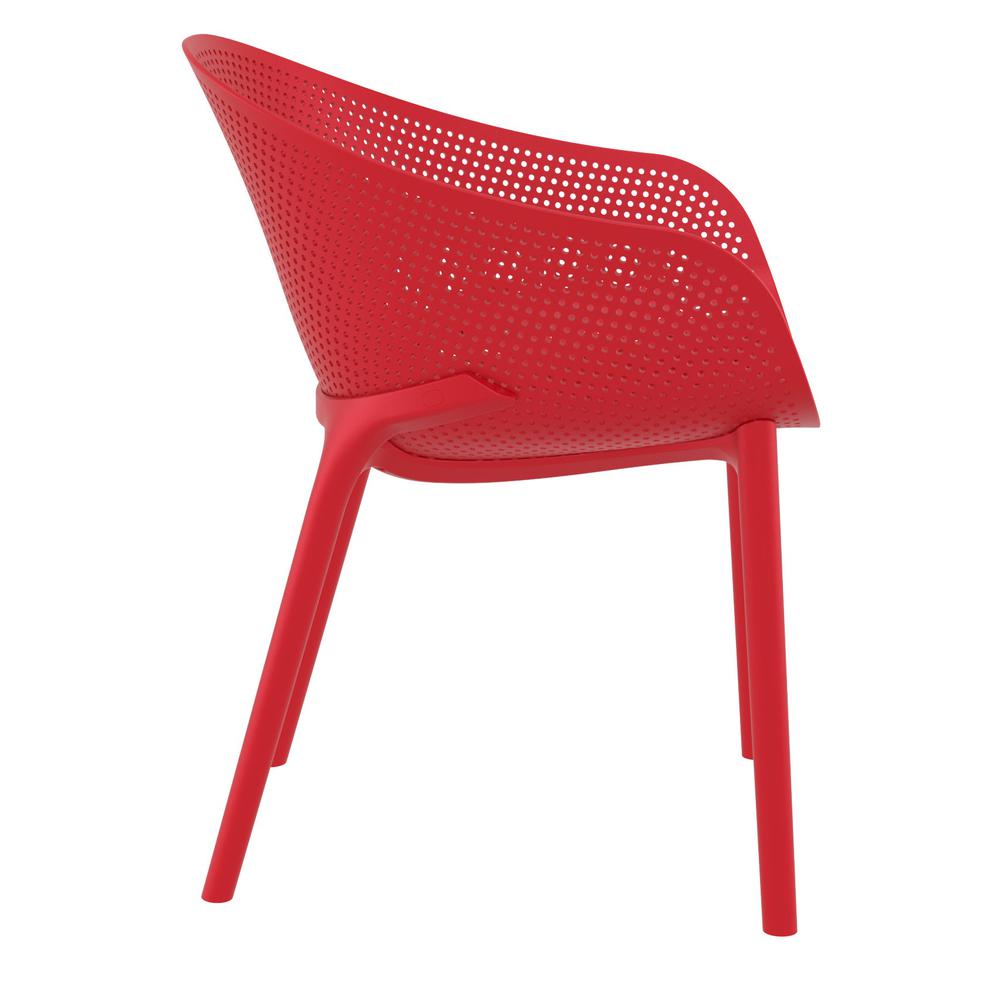 Sky Outdoor Dining Chair Red, set of 2
