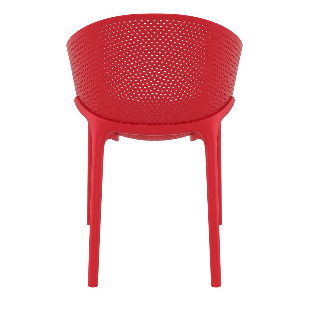 Sky Outdoor Dining Chair Red, set of 2