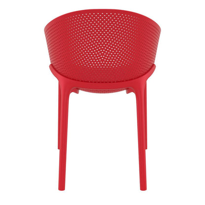 Sky Outdoor Dining Chair Red, set of 2