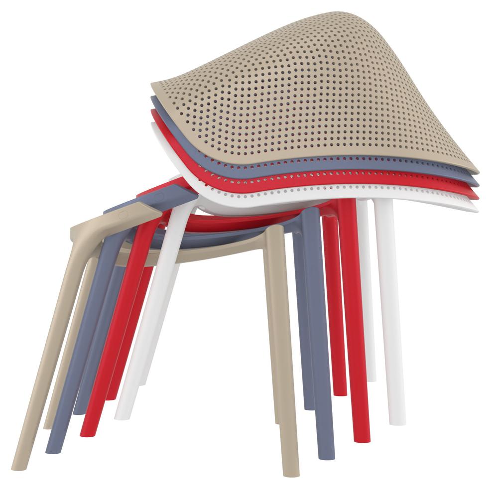 Sky Outdoor Dining Chair Red, set of 2