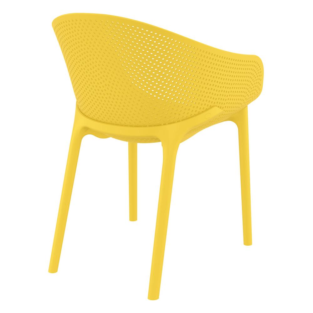 Outdoor Dining Chair, Set of 2, Yellow, Belen Kox