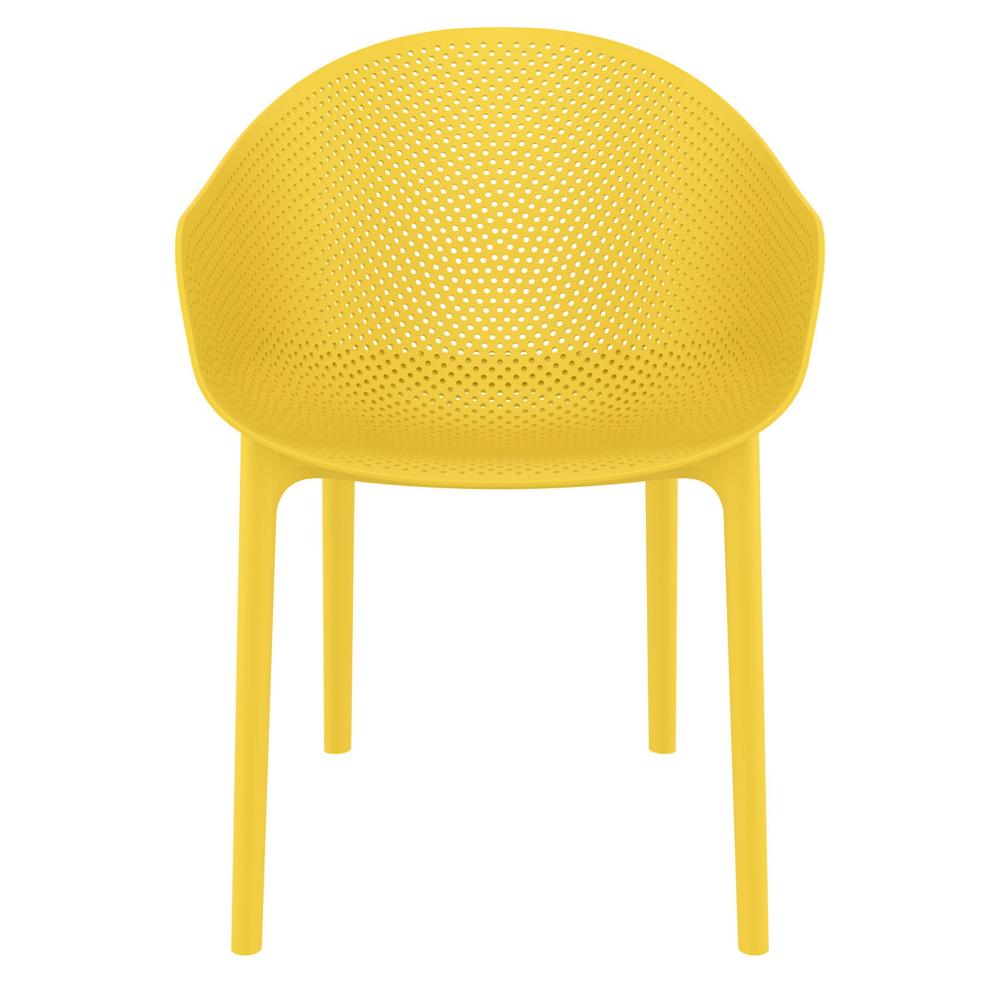 Outdoor Dining Chair, Set of 2, Yellow, Belen Kox