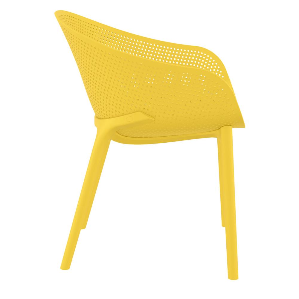 Outdoor Dining Chair, Set of 2, Yellow, Belen Kox