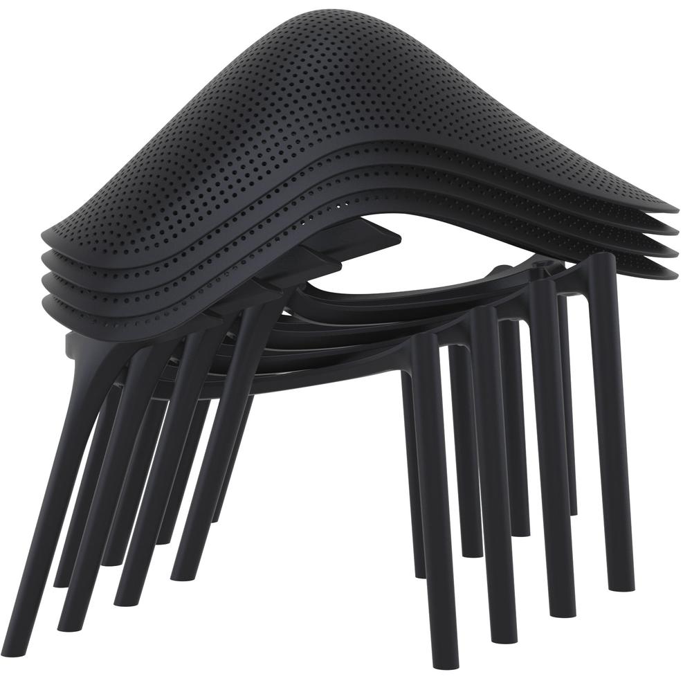 Lounge Chair, Set Of 2, Black, Belen Kox