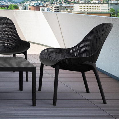 Lounge Chair, Set Of 2, Black, Belen Kox