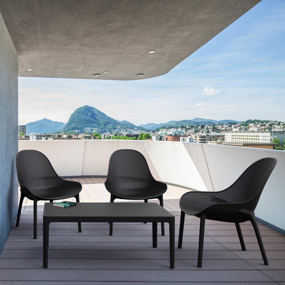 Lounge Chair, Set Of 2, Black, Belen Kox