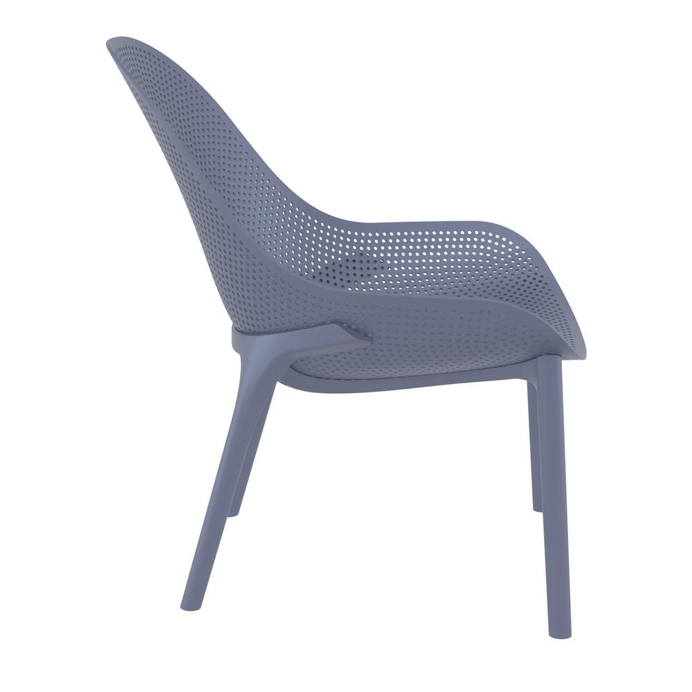Sky Lounge Chair Dark Gray, set of 2