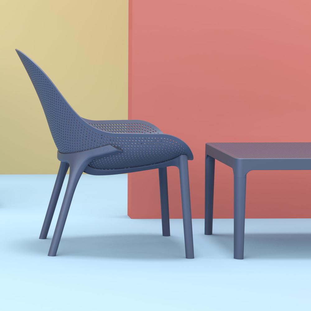 Sky Lounge Chair Dark Gray, set of 2