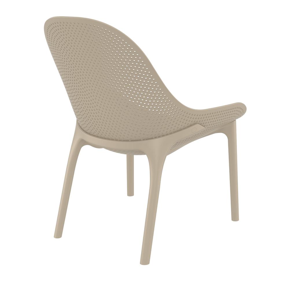 Sky Lounge Chair Taupe, set of 2