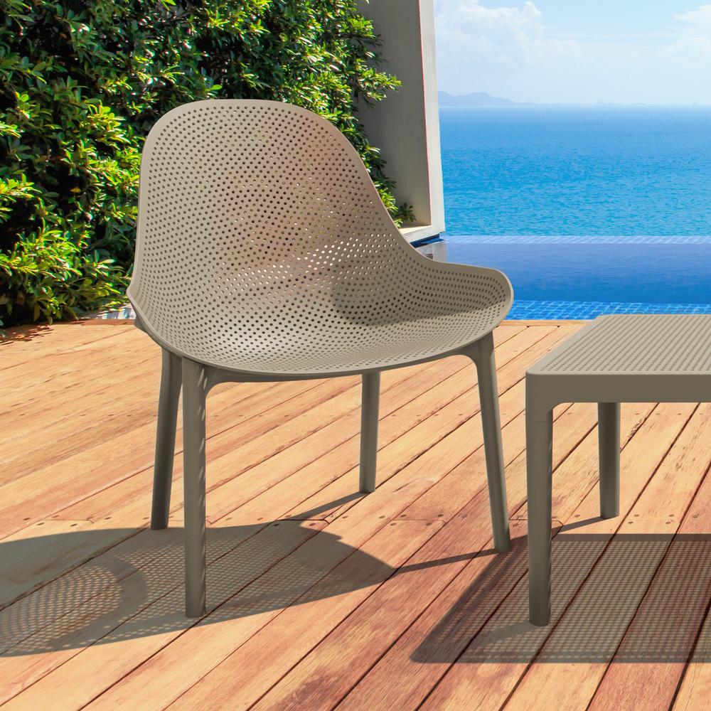Sky Lounge Chair Taupe, set of 2