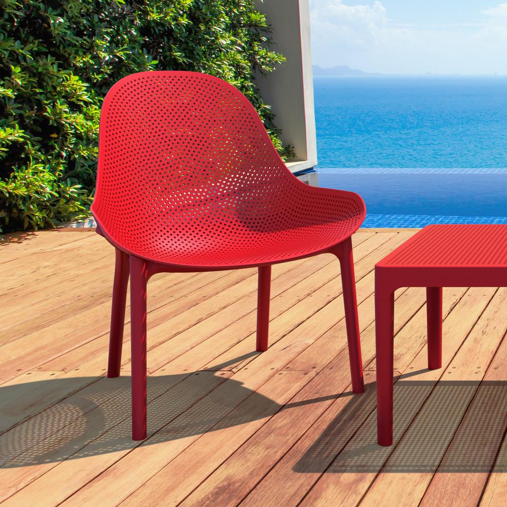 Lounge Chair, Set Of 2, Red, Belen Kox