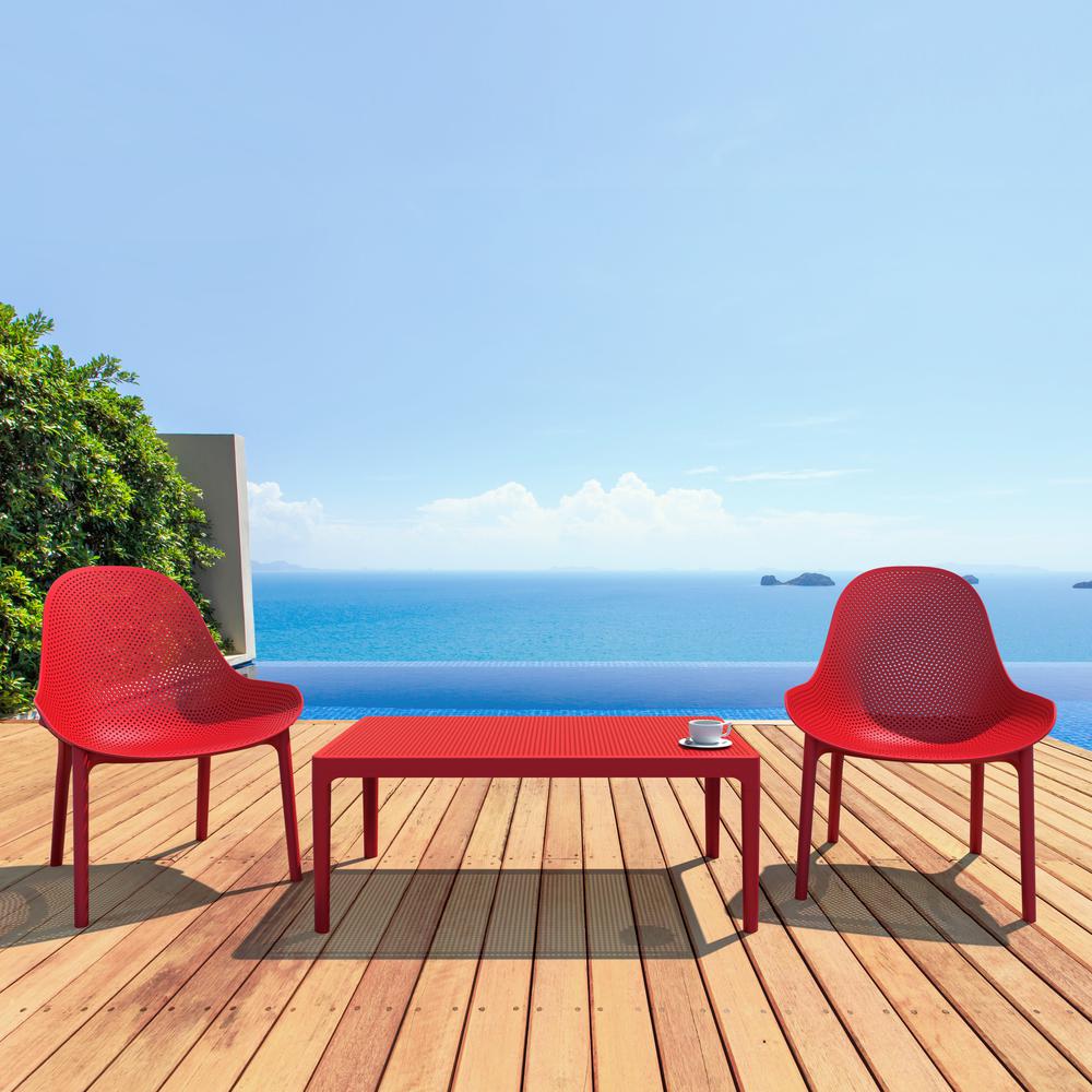 Lounge Chair, Set Of 2, Red, Belen Kox