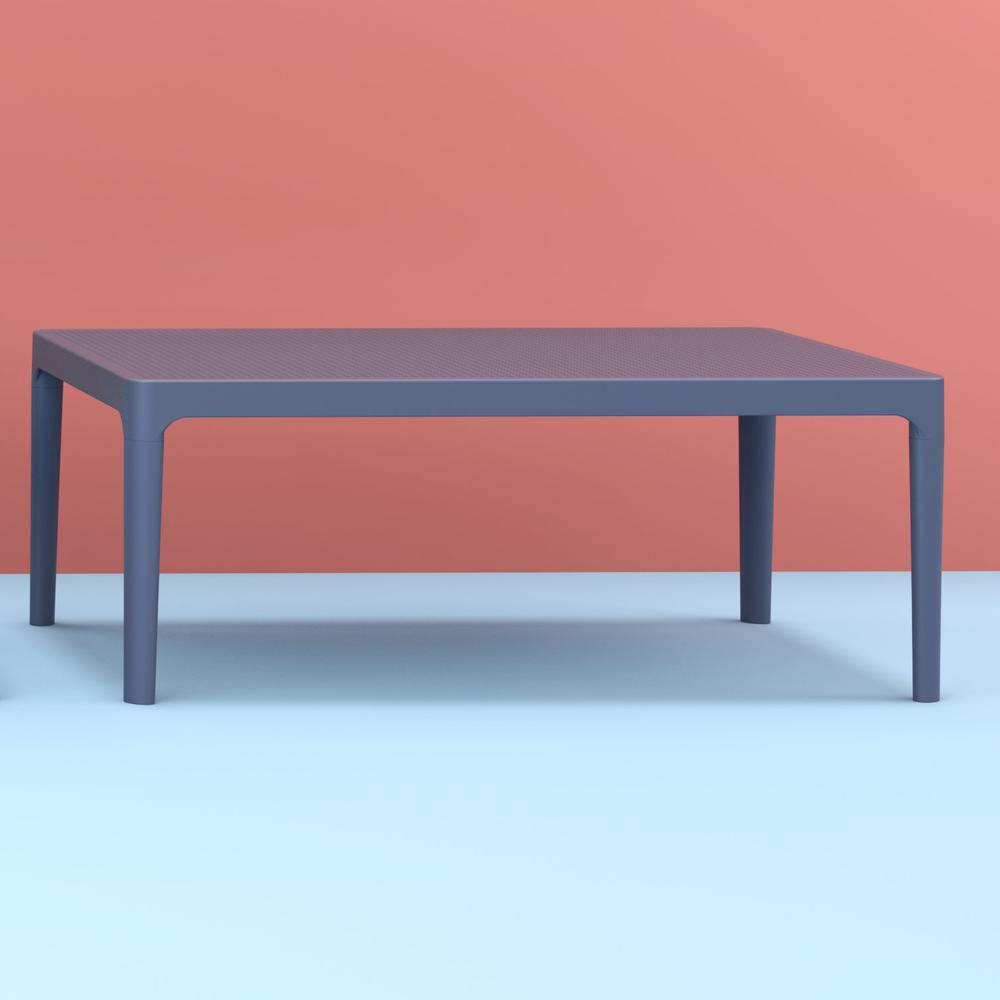 Sky Lounge Table 39 inch Dark Gray