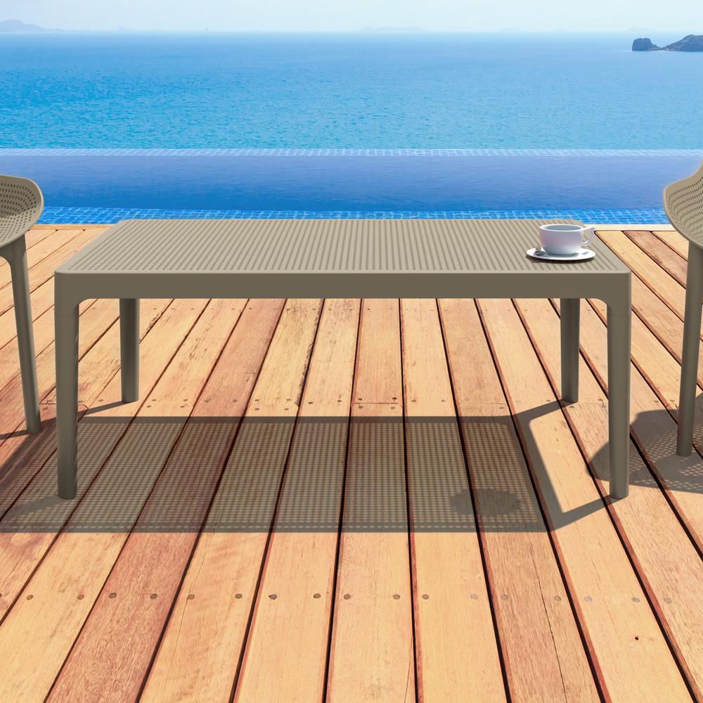 Sky Lounge Table 39 inch Taupe